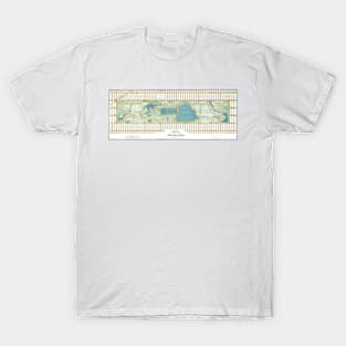 Vintage 1875 Guide Map of Central Park NYC T-Shirt